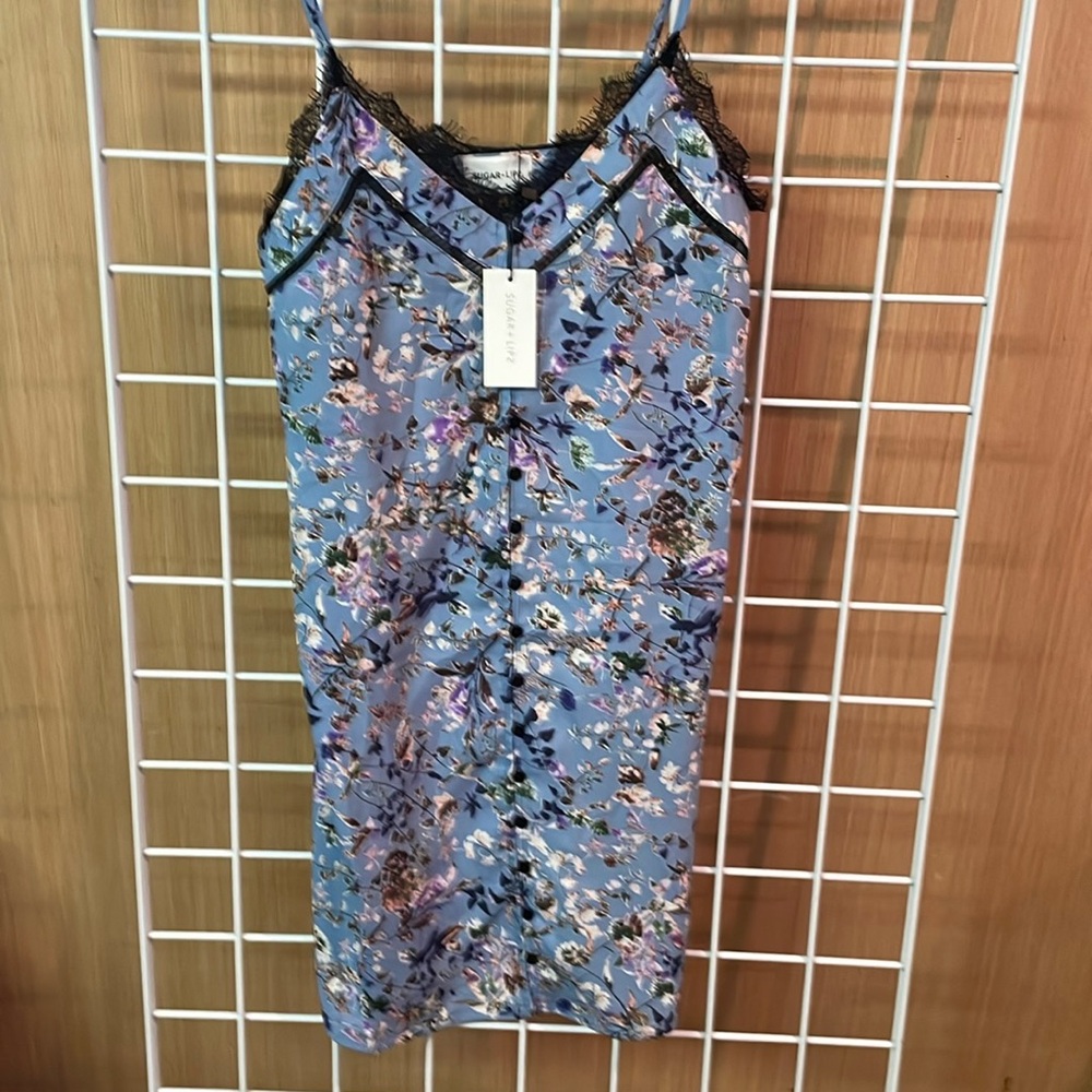 SugarLips button down sleep ware. New with tags